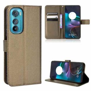 For Motorola Edge 30 Diamond Texture Leather Phone Case(Brown)