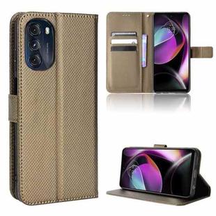 For Motorola Moto G 5G 2022 Diamond Texture Leather Phone Case(Brown)