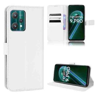 For OPPO Realme 9 5G Global / 9 Pro Diamond Texture Leather Phone Case(White)