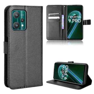 For OPPO Realme 9 5G Global / 9 Pro Diamond Texture Leather Phone Case(Black)