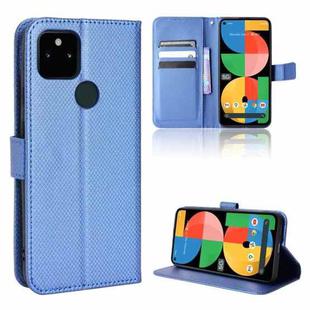 For Google Pixel 5a 5G Diamond Texture Leather Phone Case(Blue)