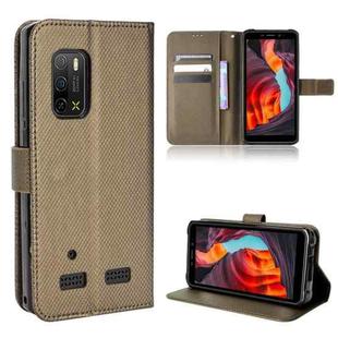 For Ulefone Armor X10 / X10 Pro Diamond Texture Leather Phone Case(Brown)
