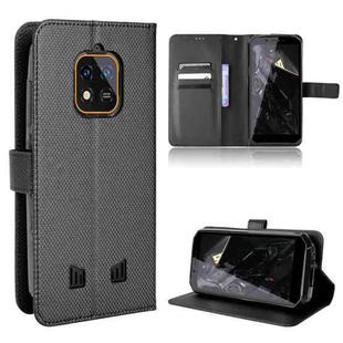 For Oukitel WP18 Diamond Texture Leather Phone Case(Black)