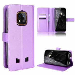 For Oukitel WP18 Diamond Texture Leather Phone Case(Purple)