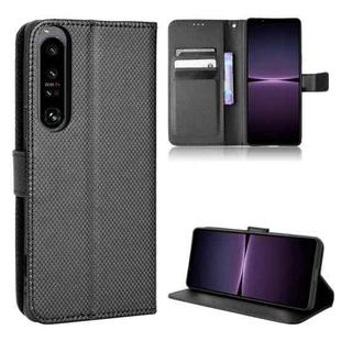 For Sony Xperia 1 IV Diamond Texture Leather Phone Case(Black)