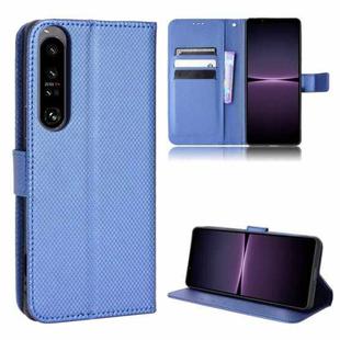 For Sony Xperia 1 IV Diamond Texture Leather Phone Case(Blue)