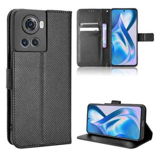 For OnePlus Ace 5G / 10R Diamond Texture Leather Phone Case(Black)