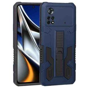 For Xiaomi Poco X4 Pro 5G All Inclusive Double-color TPU + PC Phone Case(Blue)