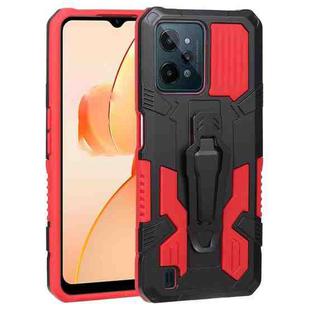 For OPPO Realme C31 Armor Warrior PC + TPU Phone Case(Red)