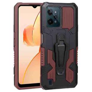 For OPPO Realme C31 Armor Warrior PC + TPU Phone Case(Brown)