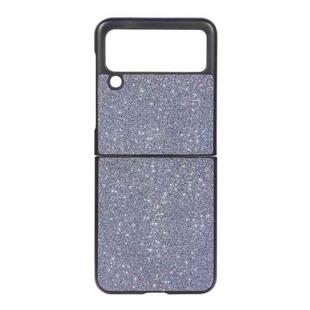 For Samsung Galaxy Z Flip3 5G Glitter PU Leather Phone Case(Black)