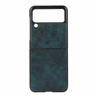 For Samsung Galaxy Z Flip3 5G PU Leather Phone Case(Blue)