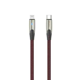 awei CL-119L Type-C / USB-C to 8 Pin Nylon Braid Fast Charging Cable, Length: 1m(Red)