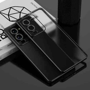 For vivo S15 Electroplated Frosted Phone Case(Black)