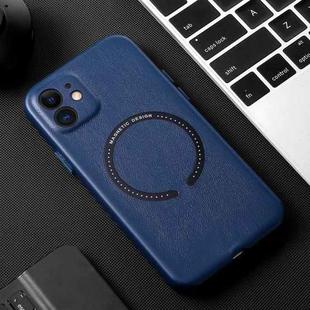 For iPhone 13 Magsafe Magnetic Leather Phone Case(Blue)
