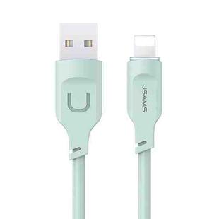 USAMS US-SJ565 Lithe Series 1.2m USB to 8 Pin Fast Charging Cable with Indicator Light(Green)