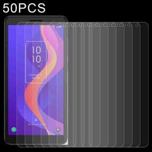 50 PCS 0.26mm 9H 2.5D Tempered Glass Film For TCL 303