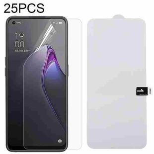 25 PCS Full Screen Protector Explosion-proof Hydrogel Film For OPPO Reno8