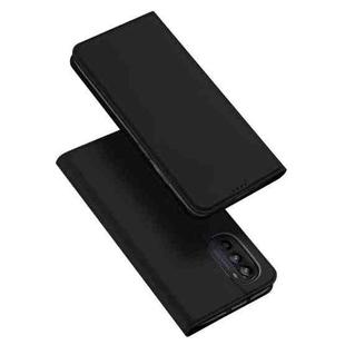 For Motorola Moto G52/G82 5G DUX DUCIS Skin Pro Series PU + TPU Leather Phone Case(Black)