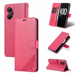 For OPPO K10 Pro AZNS Sheepskin Texture Flip Leather Phone Case(Red)
