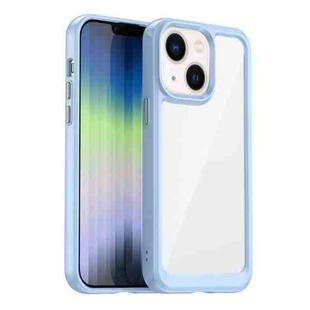 For iPhone 14 Plus Colorful Series Acrylic + TPU Phone Case  (Blue)