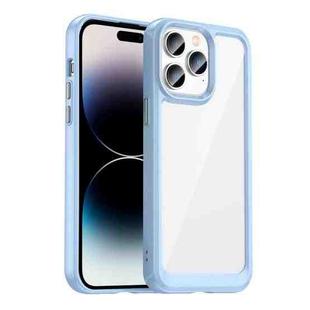 For iPhone 14 Pro Colorful Series Acrylic + TPU Phone Case (Blue)