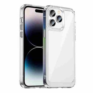 For iPhone 14 Pro Max Colorful Series Acrylic + TPU Phone Case (Transparent)