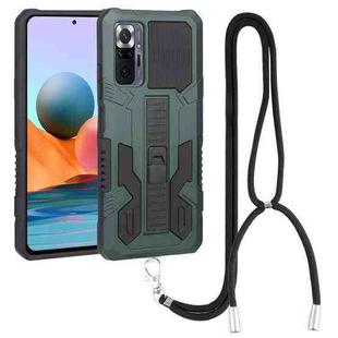 For Xiaomi Redmi Note 11 Pro Global Vanguard Lanyard Kickstand TPU + PC Phone Case(Green)