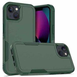 For iPhone 13 PC + TPU Phone Case(Dark Green)
