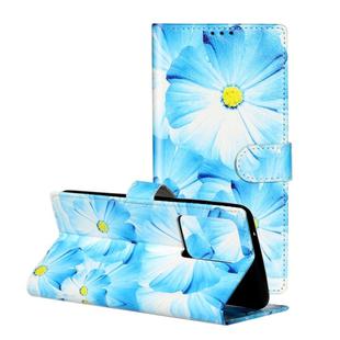 For Galaxy S20 Colored Drawing Marble Pattern Horizontal Flip PU Leather Case with Holder & Card Slots & Wallet(Orchid)