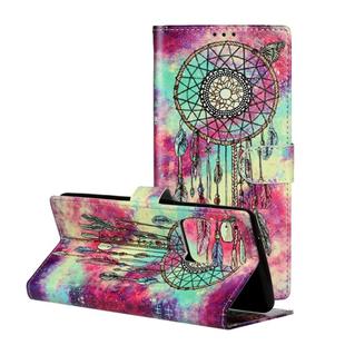 For Galaxy S20 Ultra Colored Drawing Marble Pattern Horizontal Flip PU Leather Case with Holder & Card Slots & Wallet(Butterfly Wind Chimes)