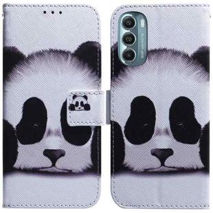 For Motorola Moto G Stylus 5G 2022 Coloured Drawing Leather Phone Case(Panda)