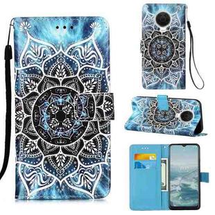 For Nokia G20 / G10 Colored Drawing Plain Weave Leather Phone Case(Undersea Mandala)
