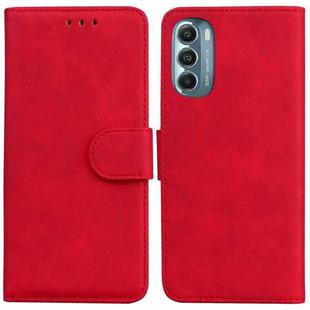 For Motorola Moto G Stylus 5G 2022 Skin Feel Pure Color Flip Leather Phone Case(Red)