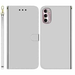 For Motorola Moto G Stylus 4G 2022 Imitated Mirror Surface Leather Phone Case(Silver)