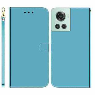 For OnePlus 10R / Ace Imitated Mirror Surface Leather Phone Case(Blue)