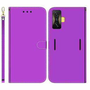 For Xiaomi Poco F4 GT / Redmi K50 Gaming Imitated Mirror Surface Leather Phone Case(Purple)