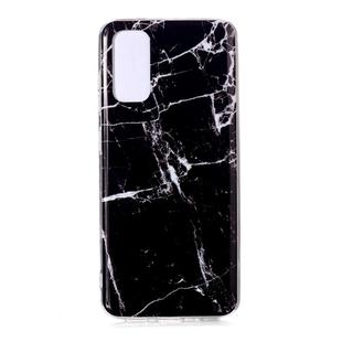 For Galaxy S20 Coloured Drawing Pattern IMD Workmanship Soft TPU Protective Case(Black)