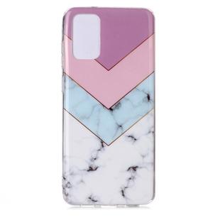 For Galaxy S20 Ultra Coloured Drawing Pattern IMD Workmanship Soft TPU Protective Case(Tricolor)