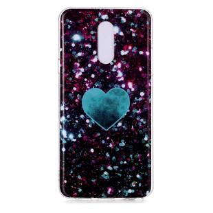 For LG Stylo 5 Coloured Drawing Pattern IMD Workmanship Soft TPU Protective Case(Green Love)