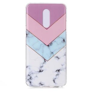 For LG Stylo 5 Coloured Drawing Pattern IMD Workmanship Soft TPU Protective Case(Tricolor)