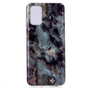 For Galaxy S20+ Marble Pattern Soft TPU Protective Case(Brown)