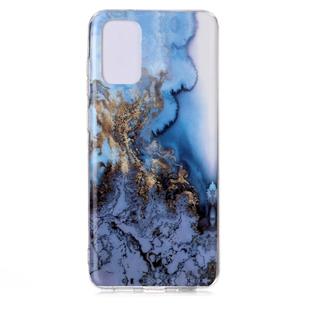 For Galaxy S20 Ultra Marble Pattern Soft TPU Protective Case(Blue)