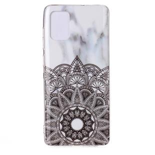 For Galaxy A71 Marble Pattern Soft TPU Protective Case(Half Flower)