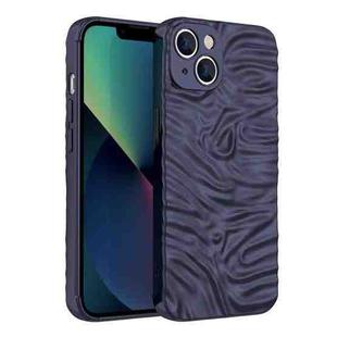 Wave Electroplating TPU Phone Case For iPhone 13(Matte Black)