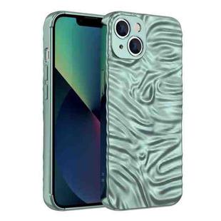 Wave Electroplating TPU Phone Case For iPhone 13(Sierra Blue)