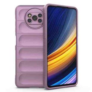 For Xiaomi Poco X3 NFC Magic Shield TPU + Flannel Phone Case(Purple)
