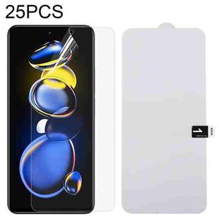 25 PCS Full Screen Protector Explosion-proof Hydrogel Film For Xiaomi Redmi Note 11T Pro/11T Pro+/11T Pro+ Astro Boy Limited Edition