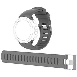 For Sunnto D4 / D4i Novo Diving Watch Silicone Watch Band with Extension Strap(Grey)