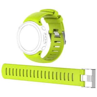 For Sunnto D4 / D4i Novo Diving Watch Silicone Watch Band with Extension Strap(Lime Green)